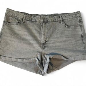 Old Navy Gray Jean Shorts Relaxed Fit